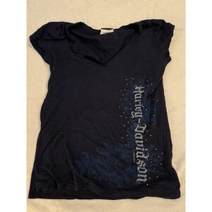 Harley Davidson Women's TShirt Size XXL Blue Bruce Rossmeyer Daytona FL